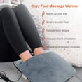 thumbnail image 6 of Teissuly USB Removable And Washable Foot Warmer Shock Massage Foot Pad Foot Massager Heating Shoes 3 Gear Flannel Shoes, 6 of 8