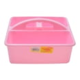thumbnail image 2 of Caja Prichos Tres Compartimentos y Asa de Plástico 1 Pieza Rosa, 2 of 3