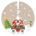 thumbnail image 1 of 35.4” Merry Christmas Christmas Tree Skirt with Snowflake Pattern for  Winter Holiday Party Decoration, 1 of 7
