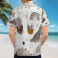 thumbnail image 6 of High Quality Hawaiian Shirts for Men Short Sleeve Aloha Beach Shirt Floral Summer Casual Button Down Shirts Blouses W94PMF, 6 of 7