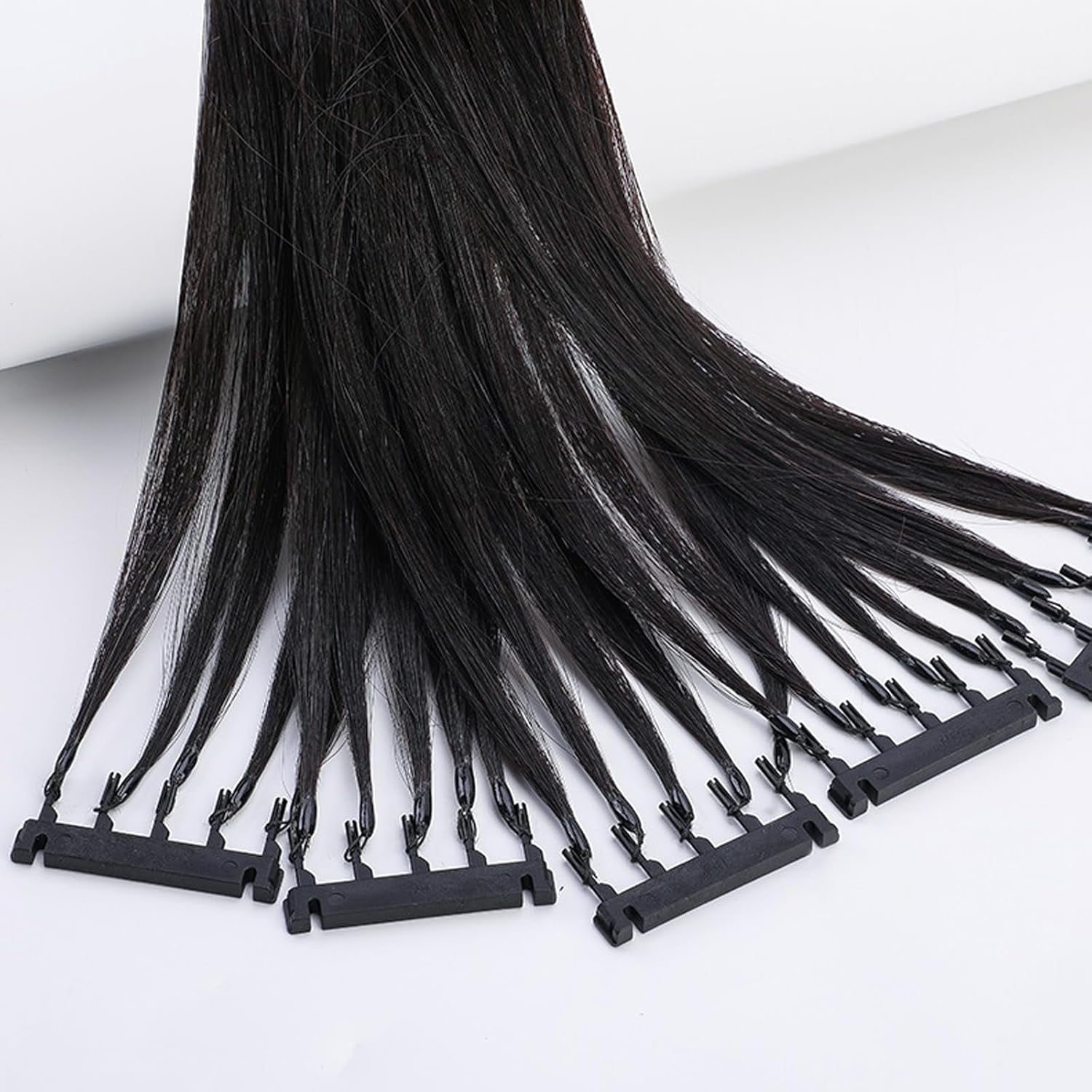 Aorsher 6D Hair Extensions Human Hair 22 Inch - 2nd Generation No-Trace 10 Row Clip in Hair Extensions for Women, Natural Looking Brown Hair Extensions, 5 Bundles Real Human Hair, Remy Soft & Thick