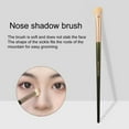thumbnail image 3 of 2 Pcs Nose Makeup Brushes Sickle Shape Ergonomic Bevel Soft Bristle Smudge Makeup Lightweight Wooden Handle Contour Brushes Beauty Tools, 3 of 7