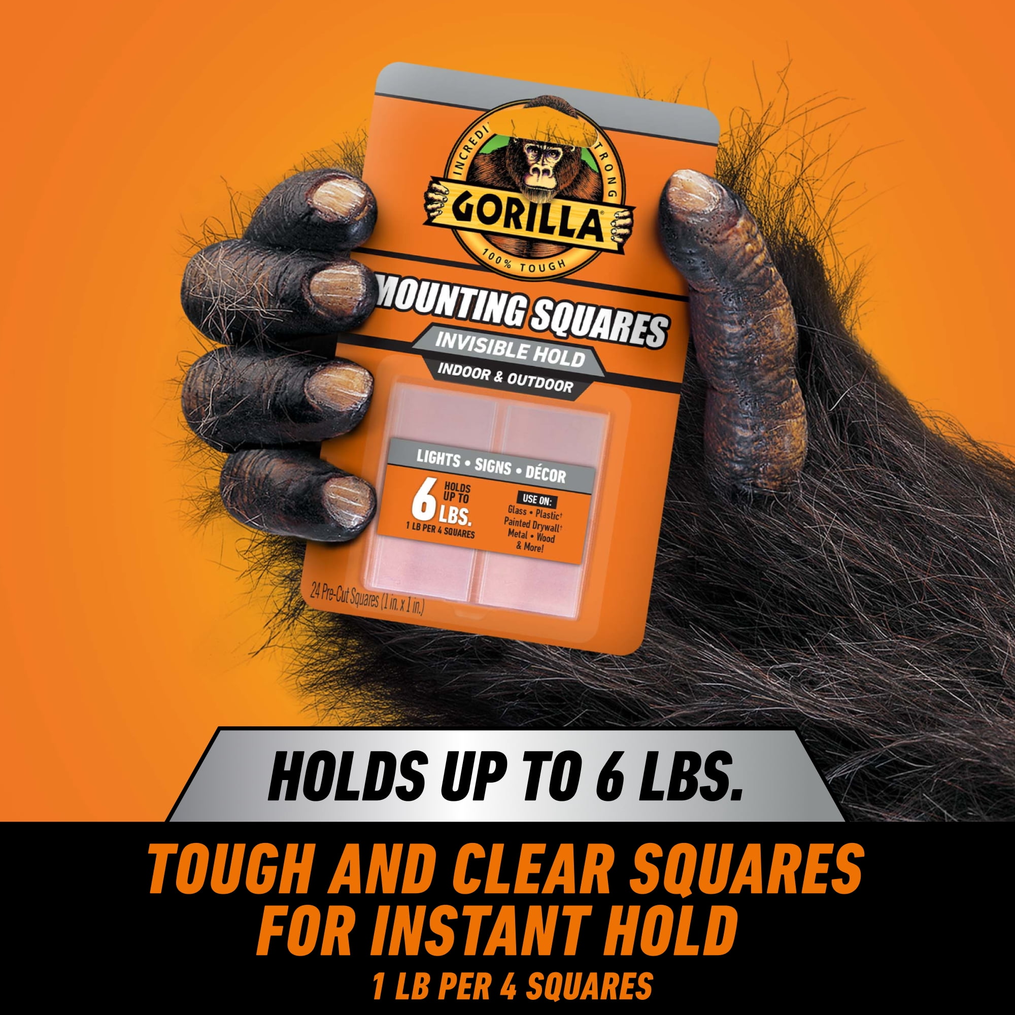 Gorilla Clear Mounting Squares