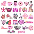 thumbnail image 4 of IVASKY 30pcs PVC Pink Shoe Charms, One Size,Decorations & Favors, Croc Charms, 4 of 6