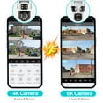 thumbnail image 7 of Three Lens PTZ IP Camera Outdoor 6K HD Three Screen WiFi Security Camera Auto Tracking 4K Dual Len Wirelss CCTV Camera iCsee, 7 of 7