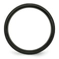 thumbnail image 4 of Auriga Fine Jewelry Stainless Steel 6 mm Black IP-plated Brushed Center with Polished Edges Band for Women Size 6, 4 of 6