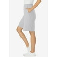 thumbnail image 3 of Woman Within Plus Size Elastic-Waist Knit Short, 3 of 5