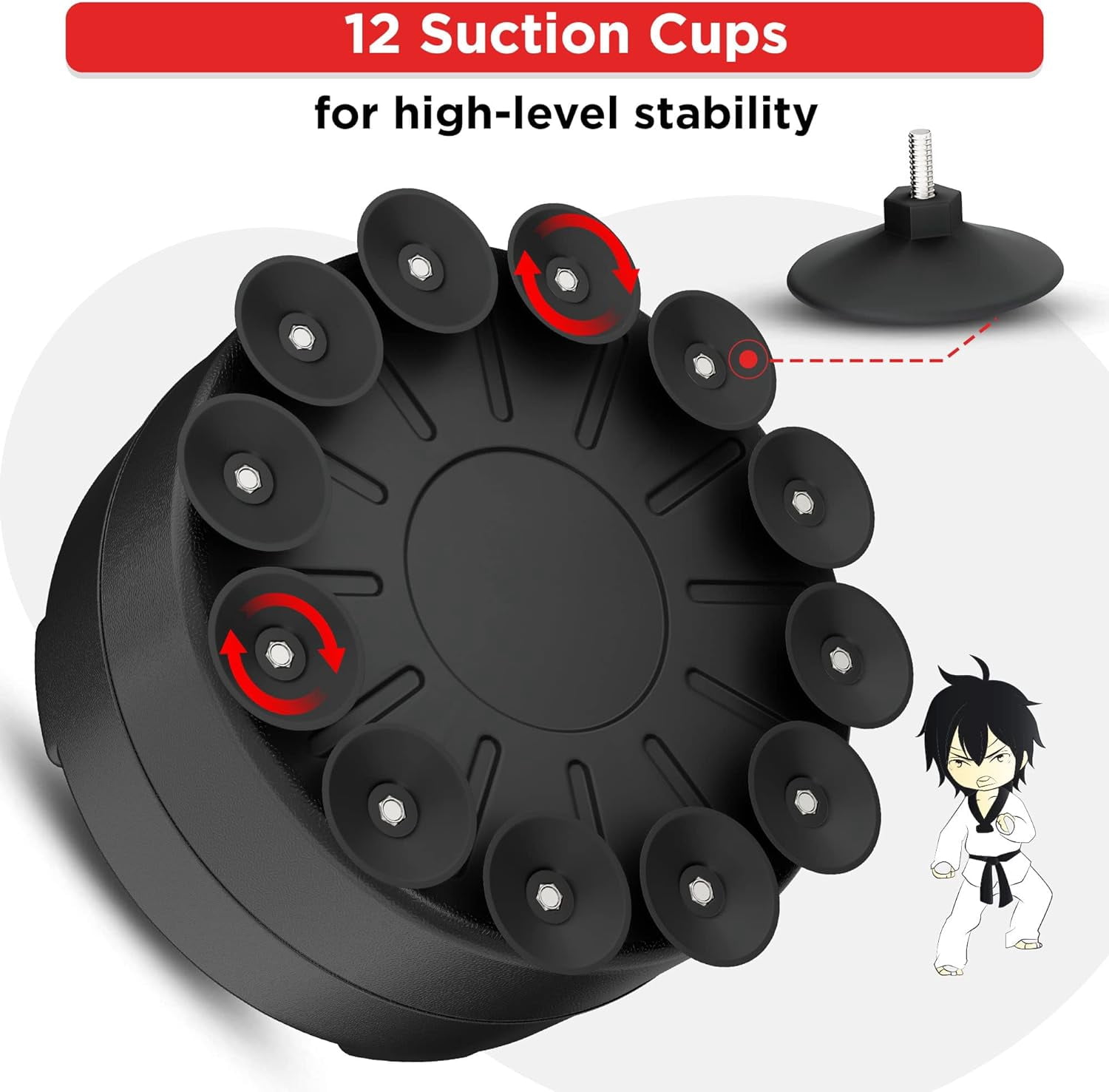 RDX Kids Punching Bag with Gloves, 4FT Heavy Duty Junior Target Pedestal Bag Set Suction Cup Stand Base Free Standing Kickboxing MMA Boxing Muay Thai Karate Home Gym Fitness Workout