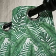 thumbnail image 3 of Ambesonne Palm Leaf Grommet Curtain, Watercolor Jungle, 50" x 108", Forest Green and White, 3 of 6