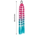 thumbnail image 2 of Colorful Synthetic Ponytail Extensions - 24 Inch Lightweight Braided Hairpieces for Festivals and Raves - Ideal for Girls Hair Day, 2 of 7