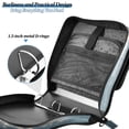 thumbnail image 5 of Water-Resistant 3-Ring Binder Organizer with Multiple Pockets Zipper Binder Bag for Office Christmas Tree with Lights, 5 of 8