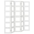 5piece room divider white solid wood Paulownia