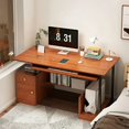 thumbnail image 4 of Write Bedroom Office Desks Study Secretaire Workbench Modern Office Desks Simplicity Table Escritorio Ordenador Furniture QF50OD My Lux Decor Round, 4 of 24