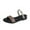 Rose Gold, variant on Anuirheih Summer Ladies Shoes Casual Women's Sandals Roman Beach Sandals Sandals Women (Black)