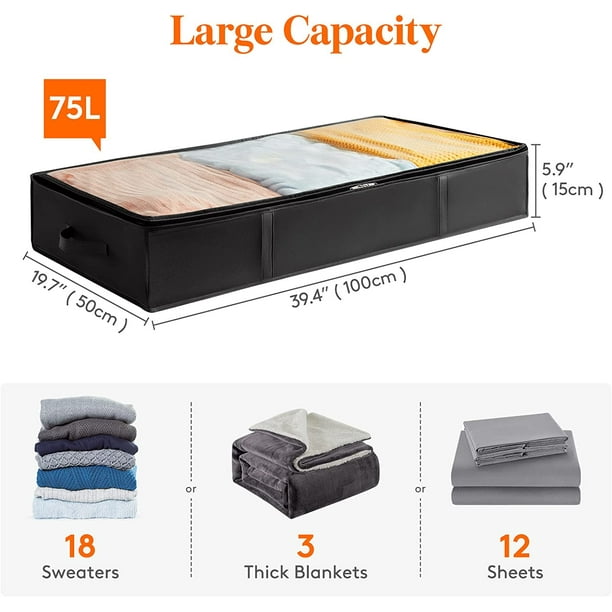 Blanket storage under bed hotsell