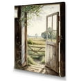 thumbnail image 2 of Designart "View From A Cottage Country Door II" Farm Landscape Canvas Art Print, 2 of 5