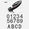 thumbnail image 2 of 8 inch Modern Floating House Numbers Large Black Shadow Home Address Garage Gate, 2 of 10
