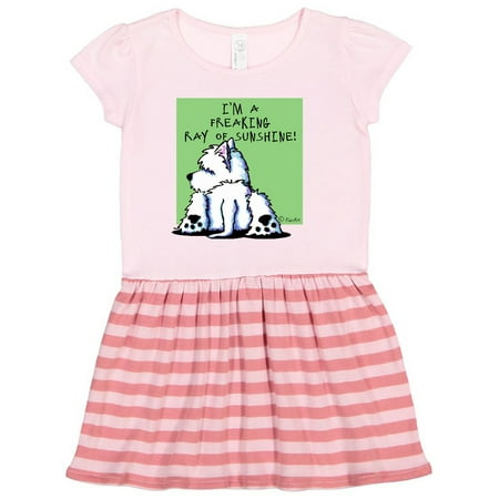 

Inktastic Cool Belly Westie Gift Toddler Girl Dress