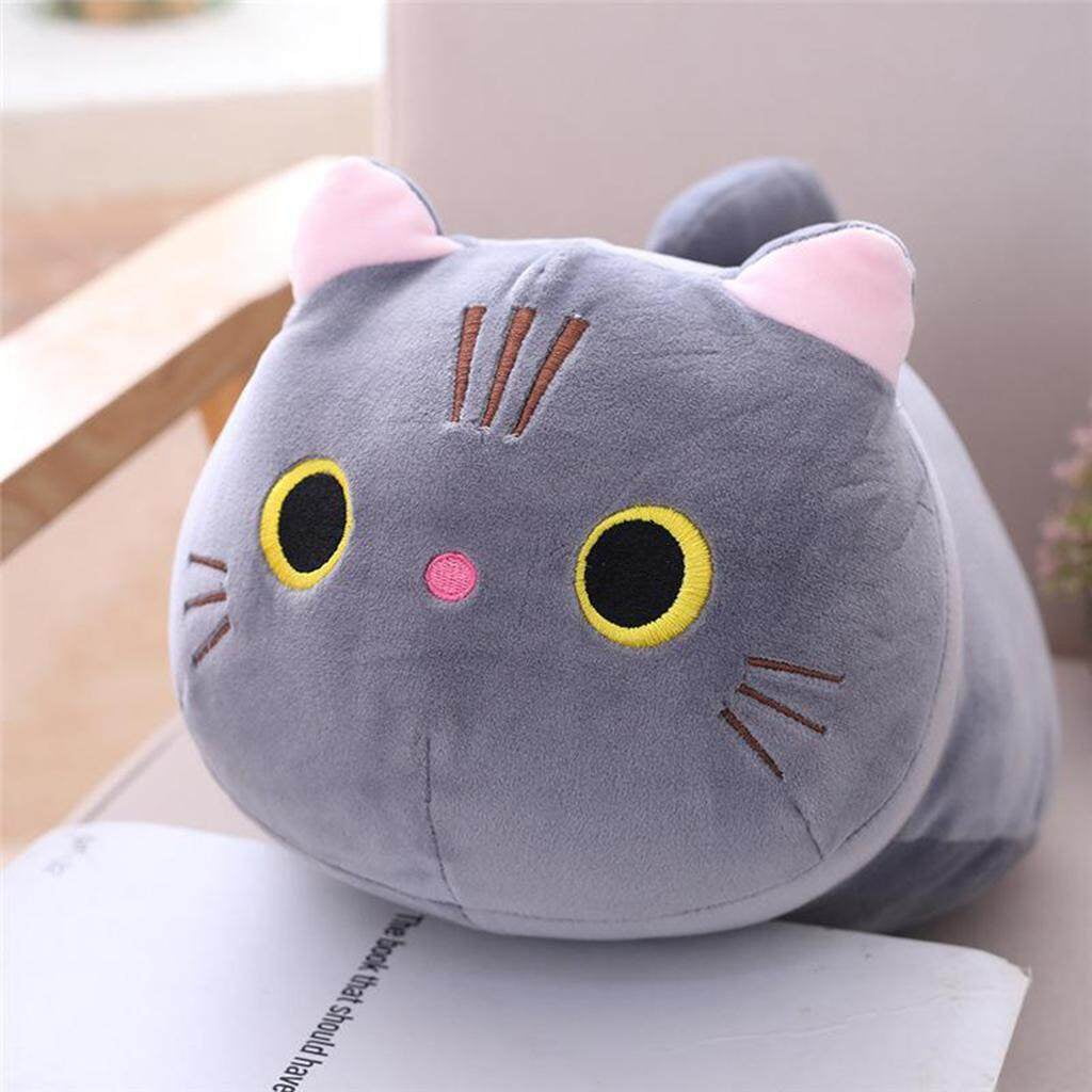 Cat Big Plush Hugging Pillow stuffed cotton soft animal Soft Kitten Kitty Stuffed Animals Toy Gifts Grey 50cm Walmart