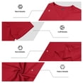 thumbnail image 7 of Ulitacool Mens T Shirts Summer Athletic Stretch Breathable Fitness Short Sleeve Tee With Functional Design Trend Wear Red, 7 of 7