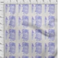 thumbnail image 3 of oneOone Cotton Jersey Lavender Blue Fabric Texture Watercolor Sewing Craft Projects Fabric Prints By Yard 58 Inch Wide, 3 of 4