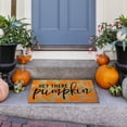 thumbnail image 5 of JeashCHAT Halloween Doormat Cute Pumpkin Decorative Fall Door Mat Welcome Mat for Indoor Outdoor Entrance Front Porch, Non-Slip Kitchen Mat Thanksgiving Decorations, 16 x 24 In, 5 of 6