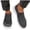 Dark Gray, variant on hoksml Men's Slip On Walking Shoes, Breathable Mesh Casual Loafers, Lightweight Non Slip Platform Daily Sneakers for Outdoor Shopping Travel