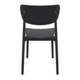 thumbnail image 5 of 33" Black Solid Stackable Patio Dining Chair, 5 of 8