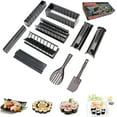 thumbnail image 1 of Kit para hacer sushi de 10 piezas, juego de herramientas de plástico premium para sushi, formas de molde para rollo de arroz de sushi, herramienta de sushi DIY para principiantes en el hogar, 1 of 5