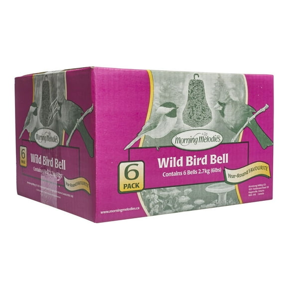 Morning Melodies Cloche pour Oiseaux Paquet de 6
