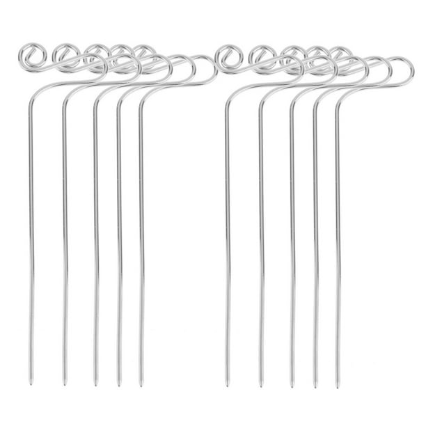 10 piezas de horquils para el cabell mujer, curvo dorado / pteado, vintage, palill el cabello Pta Sunnimix Broches de horquilla para el cabello