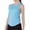Sky Blue, variant on Workout Tank Tops Women Yoga Running Quick Dry Sleeveless Gym Tee Shirts Curved Hem Athletic Clothes UPF50 (XL, Sky Blue)