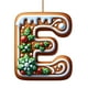 thumbnail image 2 of Adorno de árbol de Navidad con letras del abecedario 26 E, Característica: Adorno de árbol de Navidad con letras del abecedario 26, Adornos de Navidad personalizados DIY, Decoración de Navidad, Colgan, 2 of 5