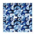 thumbnail image 6 of Wukai Evil Eye Waterproof Tablecloth for Kitchen Dining, Fits Square Tables for 2-4 Seats -54"x54", 6 of 7