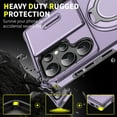 thumbnail image 4 of Asuwish Compatible with Samsung Galaxy S25 Ultra 5G Phone Case Slide Camera Cover Tempered Glass Screen Protector Stand Ring Holder Rugged Slim Cell for S25Ultra 25S S25 25Ultra 2025 Women Men Purple, 4 of 10