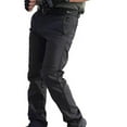 thumbnail image 1 of Fiudx Pantalones de Senderismo a Prueba de Viento, Diseño Cálido para Montañismo, Múltiples Bolsillos con Cremallera, Protección Contra El Frío, Actividades Al Aire Libre En Invierno, Moda Casual par, 1 of 2