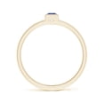 thumbnail image 2 of ANGARA Natural Bezel-Set Solitaire Square Blue Sapphire Stackable Ring in 14K Yellow Gold for Women (Size-3mm) | September Birthstone, Anniversary, Jewelry Gift for Women | Natural Blue Sapphire Ring, 2 of 9
