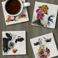 thumbnail image 4 of Thirstystone Fancy Farm 4-Pack Tumbled Tile Coasters 4" Square, 4 of 7