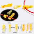 thumbnail image 3 of Kit de conectores de cables haozher de 108 piezas, T-Tap de nailon aislado, 3 of 7