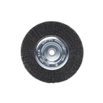 Century Drill & Tool 76861 6" Coarse Crimped Bench Grinder Wire Wheel, 1/2"-5/8" Universal Arbor, 3,750 RPM – Ideal for Cleaning