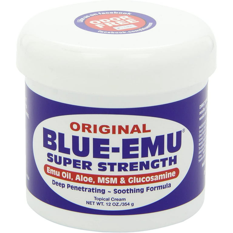 Blue Emu Muscle and Joint Deep Soothing Original Analgesic Cream, 1 Pack  12oz,00234