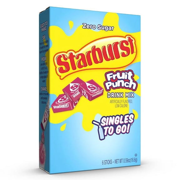 Starburst Singles to Go Drink Mix