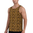thumbnail image 2 of Fotbe Snake Skin Pattern Men's Quick Dry Workout Tank Top Gym Muscle Tee Fitness Bodybuilding Sleeveless T Shirt Breathable Workout Shirt-X-Large, 2 of 9