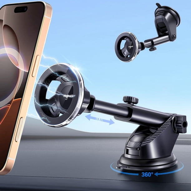 Soporte Magnético para Teléfono Volport con Montaje en Coche y Rotación 360°