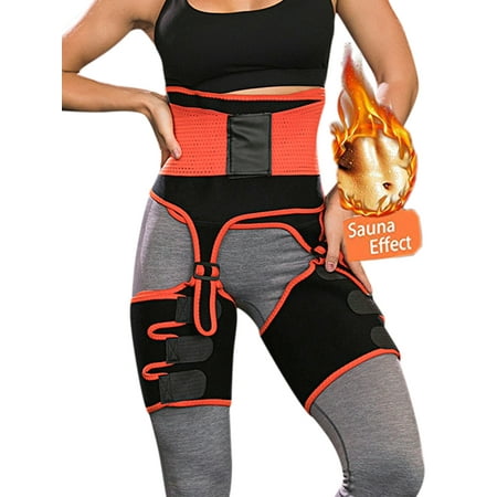 

Thigh Trimmer Waist Trimmer Belt 3 in 1 Adiustable Butt Lifter Adjustable Elasticity Slimming Body Shaper Sport Workout Girdle Belt for Women Exercise Low Back and Lumbar Support