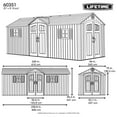 thumbnail image 4 of Lifetime 20 Ft. x 8 Ft. Outdoor Storage Shed, 4 of 4