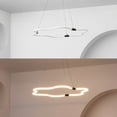thumbnail image 4 of JONATHAN Y Nuvola 31.5" Contemporary Minimalist Metal/Acrylic Adjustable Dimmable Cloud Integrated LED Chandelier, Black, JYL7143B, 4 of 10