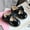 Black, variant on Herrnalise Toddler Shoes Baby Girls Cute Fashion Bow Hollow Out Non-slip Small Leather Princess Shoes rollbacks !