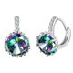 thumbnail image 3 of Pendientes colgantes de diamantes de oro blanco de lujo del arco iris para las mujeres que se casan Sunnimix Pendientes de diamantes de las mujeres, 3 of 8