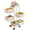 5Tier White, variant on Rotating Kitchen Storage Cart with Wheels and Top Lid, Thickened Carbon Steel Organizer, 360° Swivel Removable Basket Rack for Pantry Bathroom Laundry